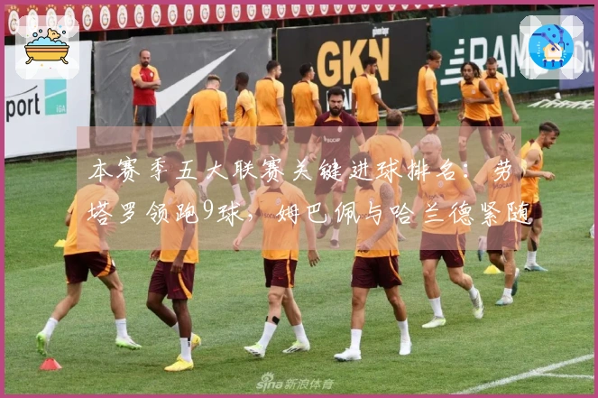 本赛季五大联赛关键进球排名：劳塔罗领跑9球，姆巴佩与哈兰德紧随其后8球